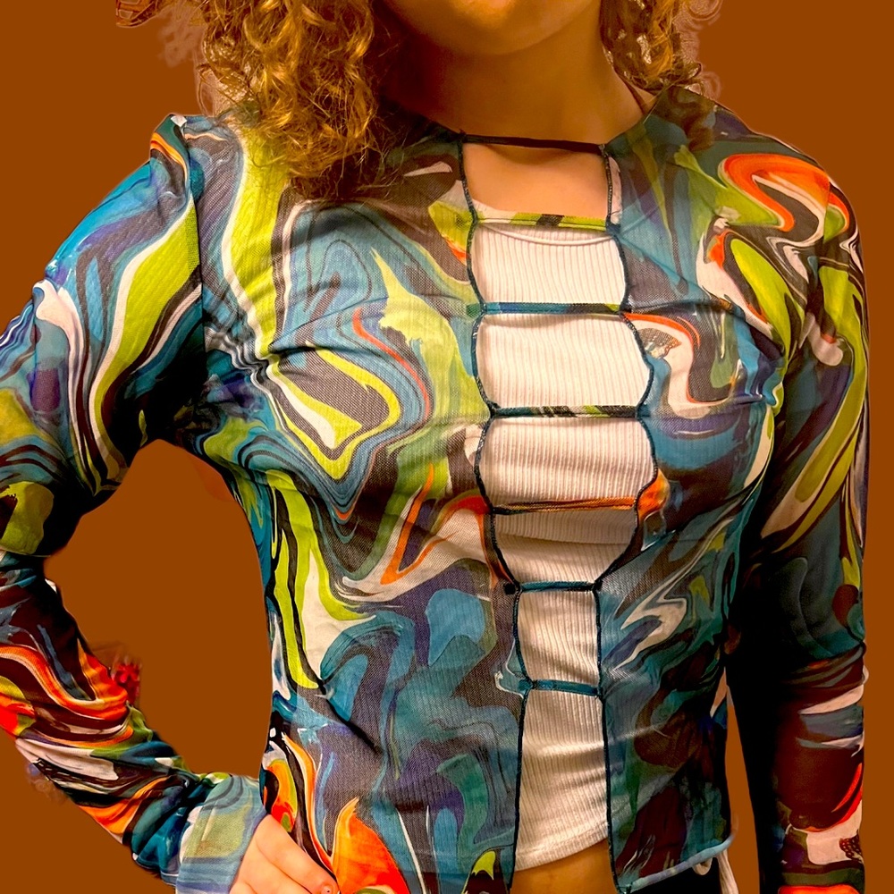 See-through blouse
